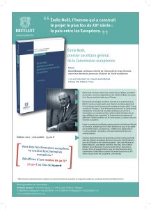 Emile Noël, premier secrétaire général de la Commission européenne
