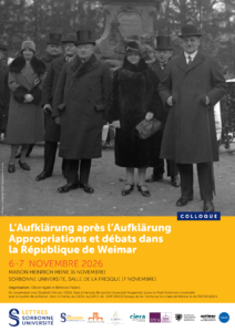 Affiche colloque AUFKLÄRUNG